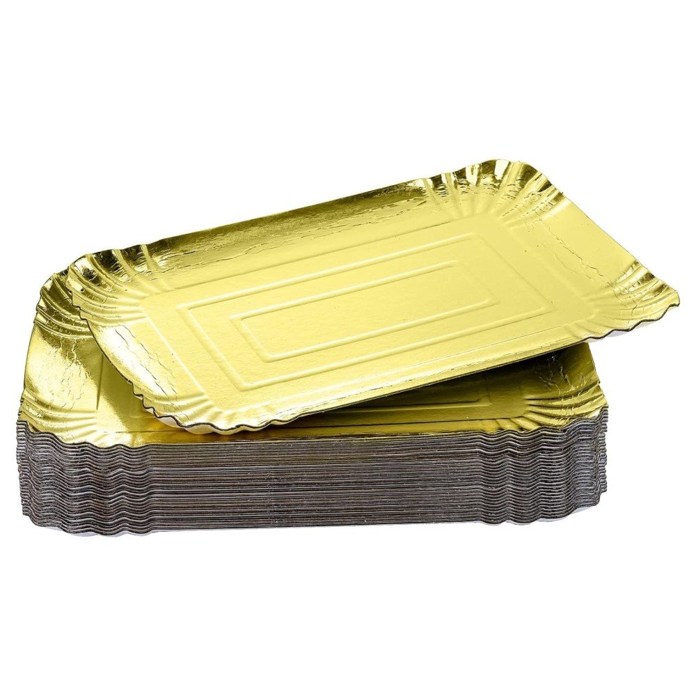 صحن ورق ذهبي بعدة مقاسات