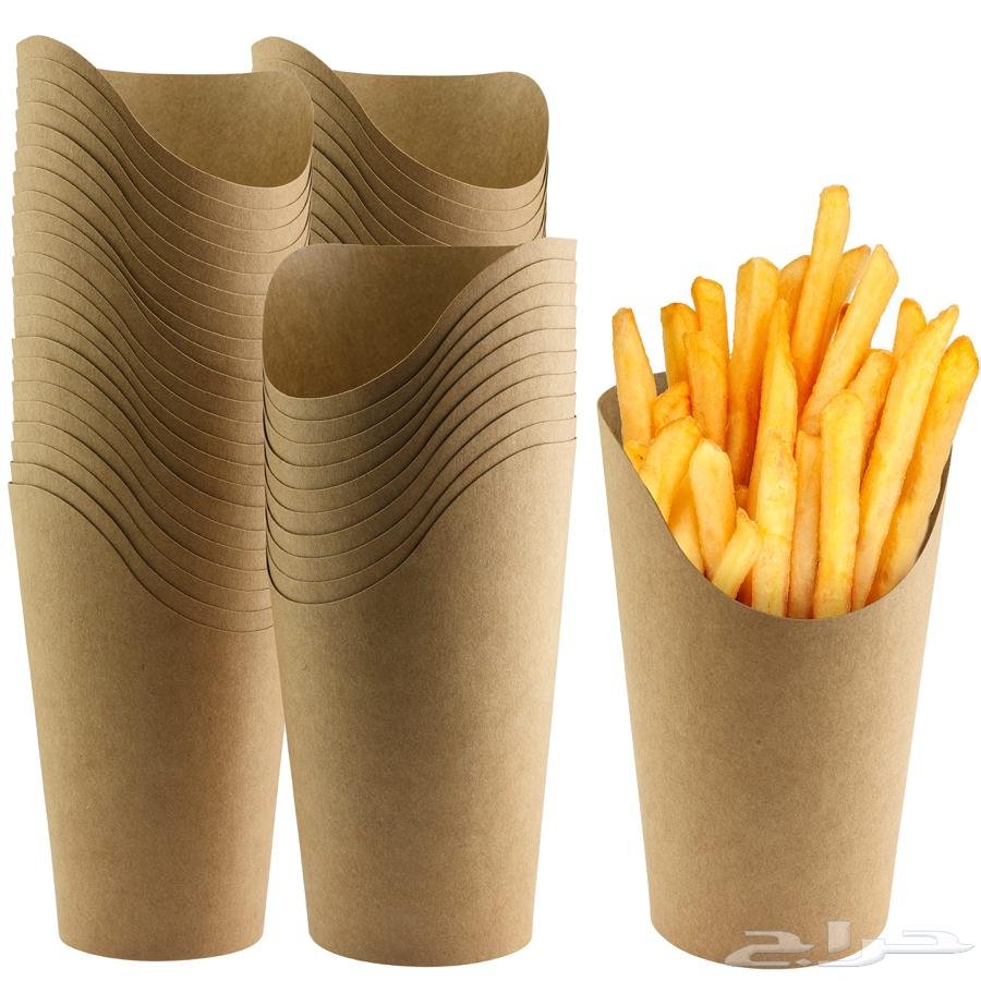 ورق زبده اكواب ورقية باكت بطاطس fries cup wrapping paper