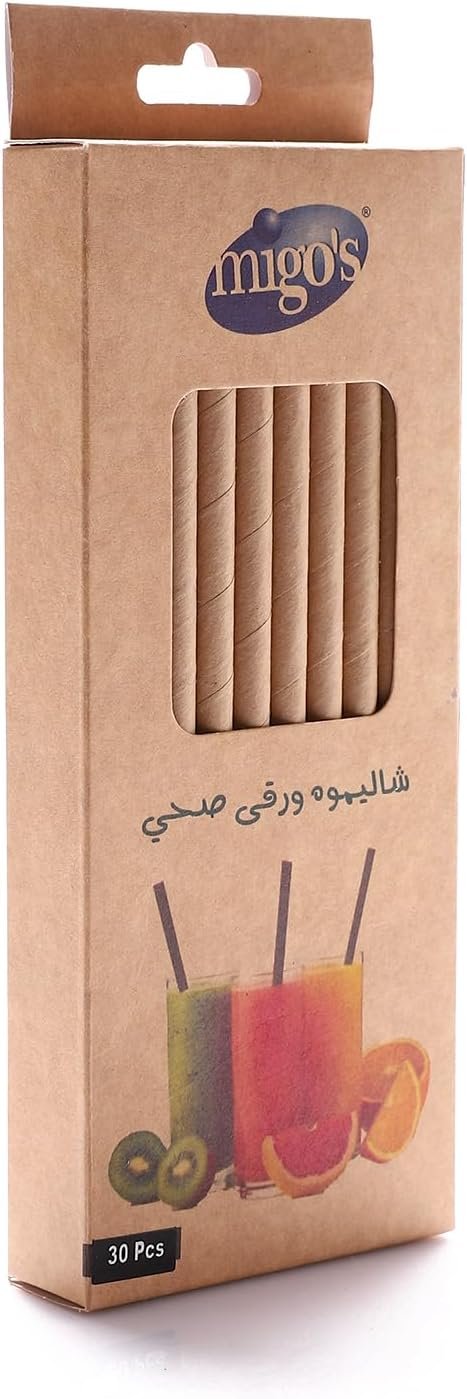 paper straw شاليمو ورق